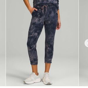 Lululemon Ready to Rulu Jogger Crop Pant, Diamond Dye Lunar Rock True Navy,  6